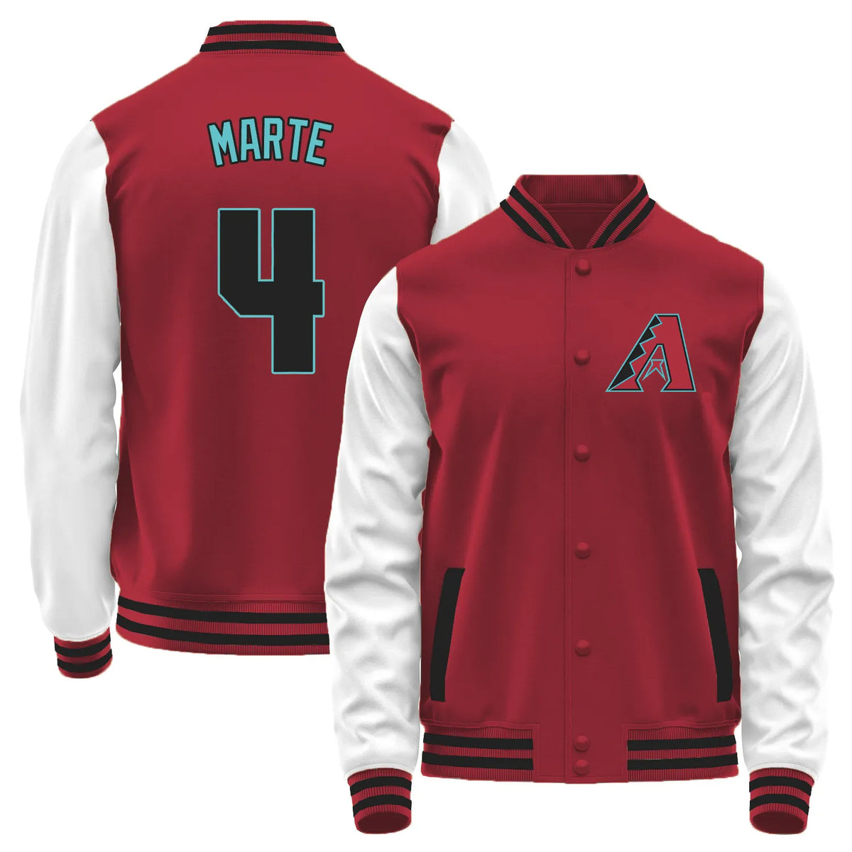 Team Logo Color-Block Casual Outerwear - Arizona Diamondbacks L1 #4