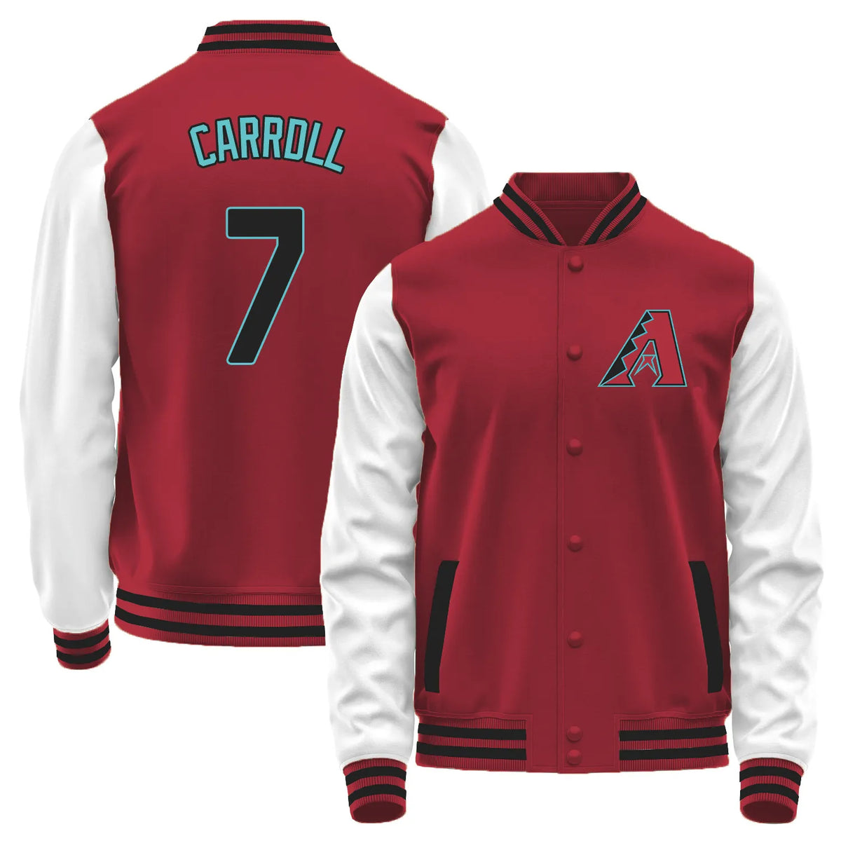 Team Logo Color-Block Casual Outerwear - Arizona Diamondbacks L1 #7