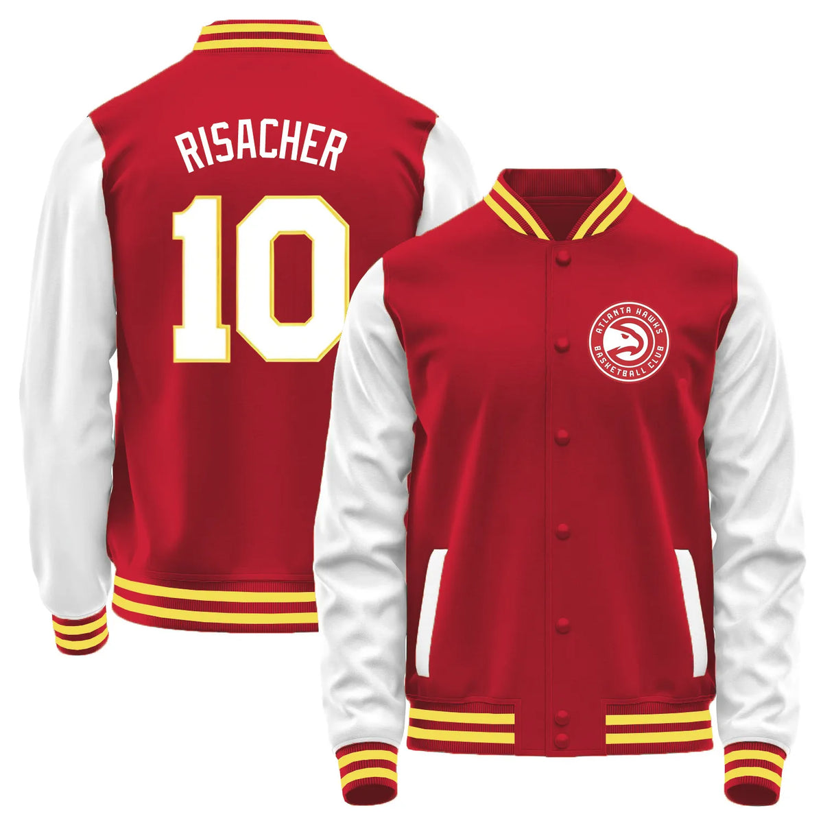 Team Logo Color-Block Casual Outerwear & Atlanta Hawks L0 #10