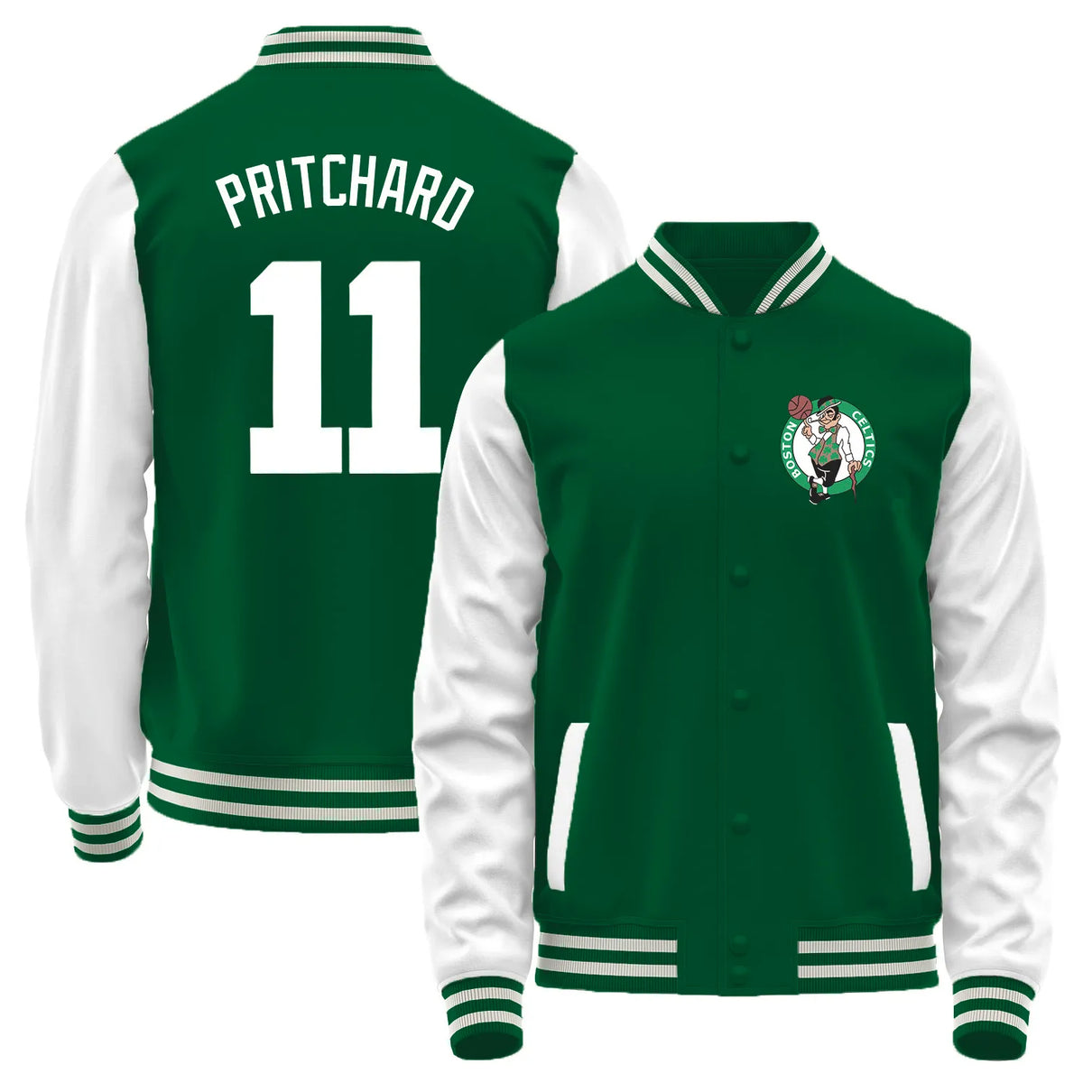 Team Logo Color-Block Casual Outerwear & Boston Celtics L0 #11