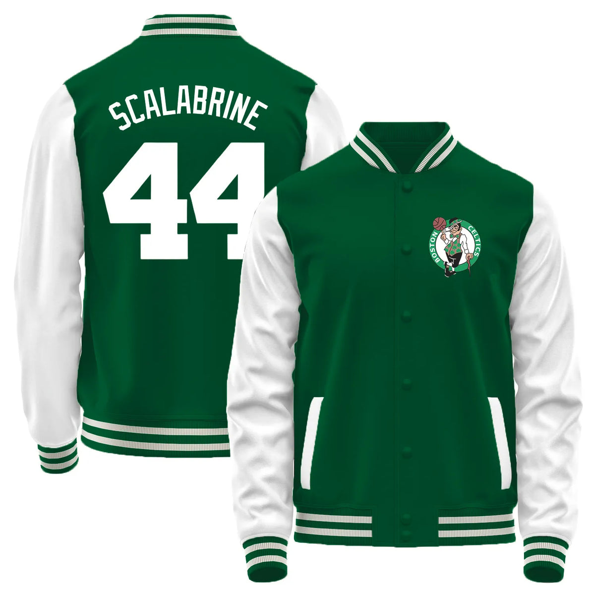 Team Logo Color-Block Casual Outerwear & Boston Celtics L0 #44