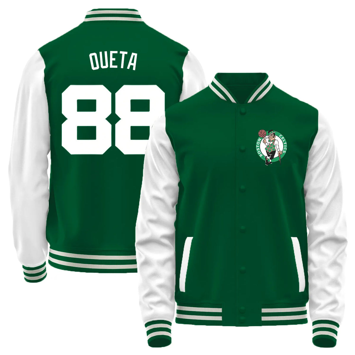 Team Logo Color-Block Casual Outerwear & Boston Celtics L0 #88