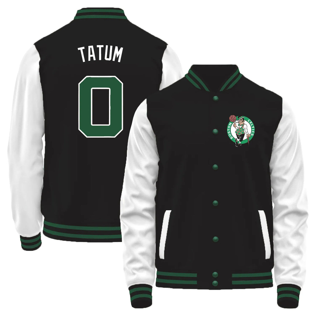 Team Logo Color-Block Casual Outerwear & Boston Celtics L1 #0