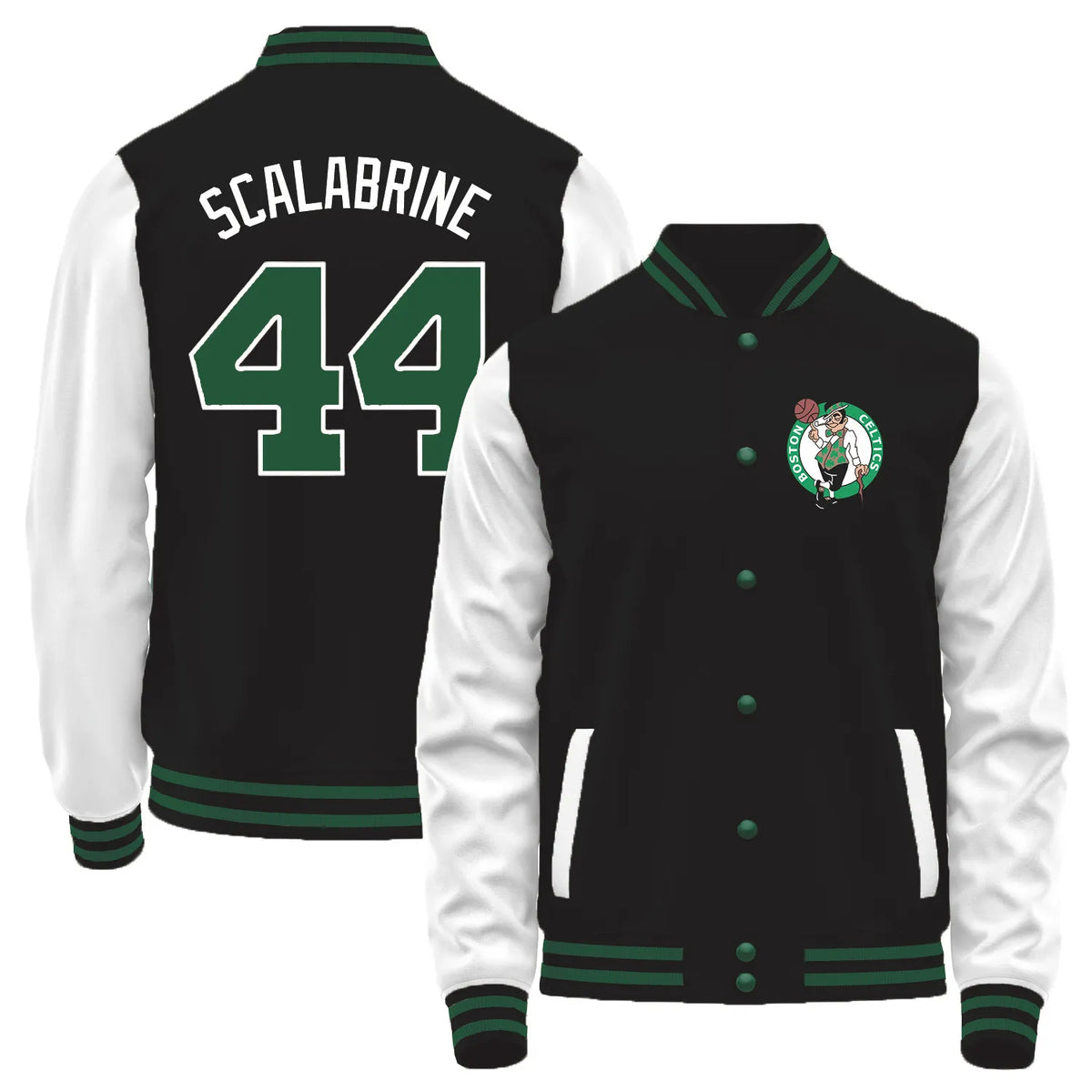 Team Logo Color-Block Casual Outerwear & Boston Celtics L1 #44