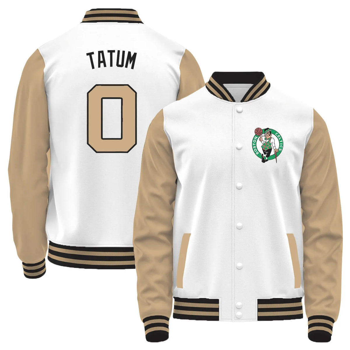 Team Logo Color-Block Casual Outerwear & Boston Celtics L2 #0